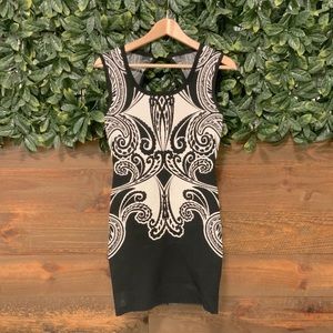 GUESS Patterned Bandage Dress - Small (like new)